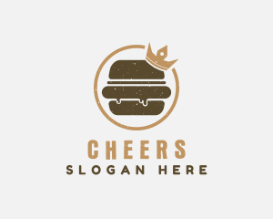 Eatery - Retro Hamburger Crown logo design
