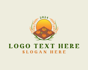 Sweet Corn - Pumpkin Farm Agriculture logo design