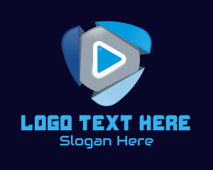 Video - 3D Play Button logo design