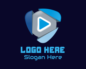 Video - 3D Play Button logo design
