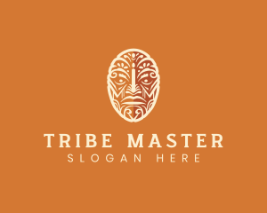 Tiki Tribal Mask logo design