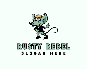 Mouse Profanity Rebel logo design