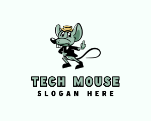 Mouse Profanity Rebel logo design