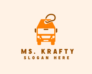 Transport Service - Bus Transport Tag logo design