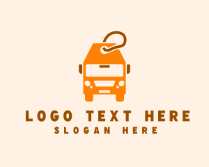 Van - Bus Transport Tag logo design