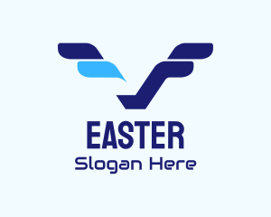 Tourism - Winged Letter V logo design