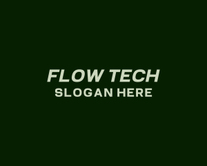 Modern Slanted Tech logo design