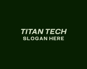 Modern Slanted Tech logo design