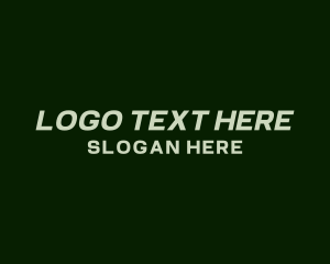 Modern Slanted Tech Logo