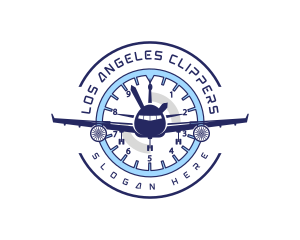 Airplane Flight Gauge Logo