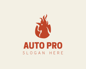 Roast - Chicken Fire Restaurant logo design