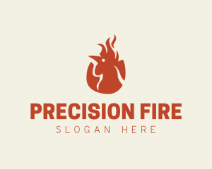 Chicken Fire Restaurant logo design