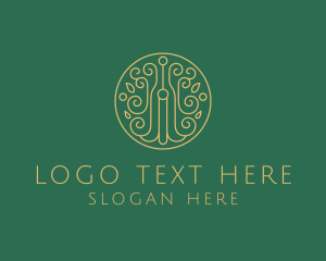 Vegan - Minimalist Nature Leaf logo design