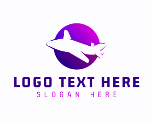 Freight - Airplane Fly Transport logo design