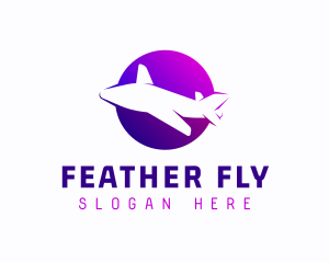 Airplane Fly Transport logo design