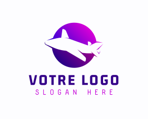 Wing - Airplane Fly Transport logo design