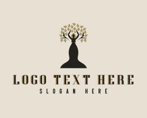 Elegant - Woman Therapy Wellness logo design