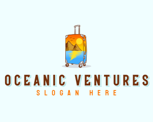 Luggage Travel Vacation logo design