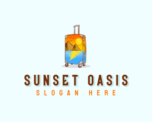 Luggage Travel Vacation logo design