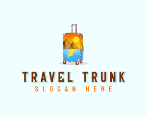 Suitcase - Luggage Travel Vacation logo design