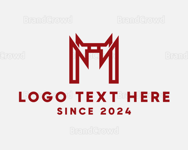 Red Gate Letter M Logo