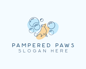 Grooming - Bubble Dog Grooming logo design