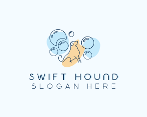 Bubble Dog Grooming logo design