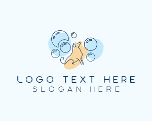 Veterinary - Bubble Dog Grooming logo design