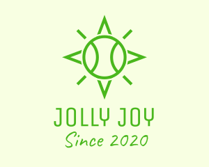 Green Tennis Ball Star logo design