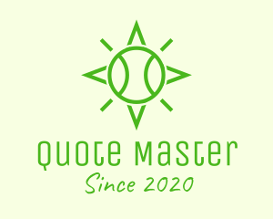 Green Tennis Ball Star logo design