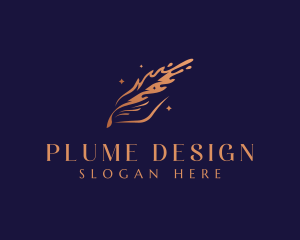 Plume - Quill Writer Author logo design