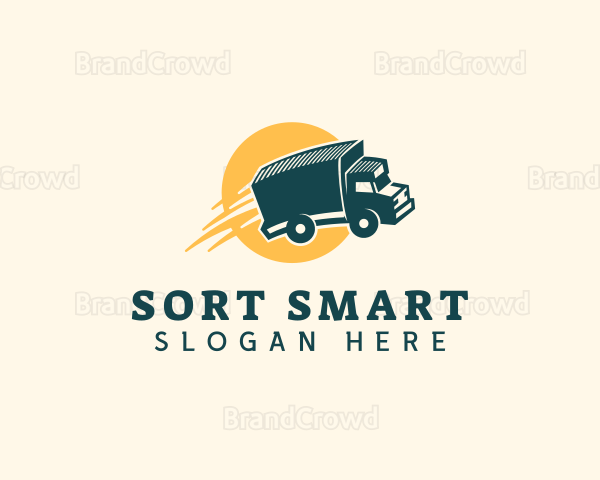 Truck Logistics Delivery Logo