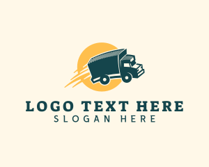 Truck-driver - Truck Logistics Delivery logo design
