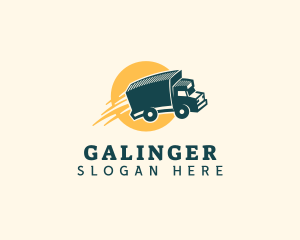 Freight - Truck Logistics Delivery logo design