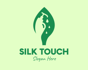 Green Natural Liquid Soap logo design