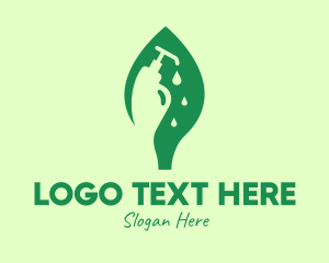 Lotion - Green Natural Liquid Soap logo design