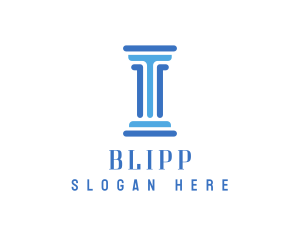Blue Pillar T Logo