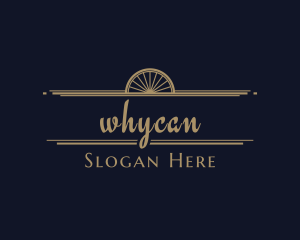 Art Deco - Art Deco Wheel Signage logo design