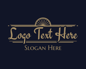 Art Deco - Bronze Art Deco Signage Wordmark logo design