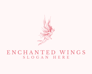 Magical Fairy Girl logo design