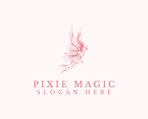 Pixie - Magical Fairy Girl logo design