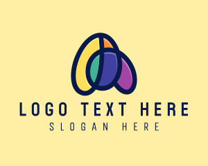 Art Lesson - Scribble Letter A logo design