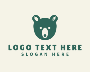 Head - Green Bear Bistro logo design