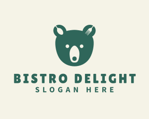 Green Bear Bistro logo design