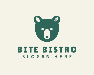 Green Bear Bistro logo design