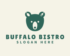 Green Bear Bistro logo design