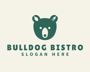 Green Bear Bistro logo design