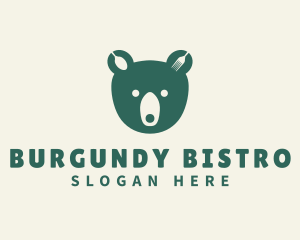 Green Bear Bistro logo design