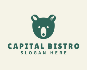 Green Bear Bistro logo design