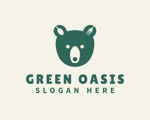 Green Bear Bistro logo design